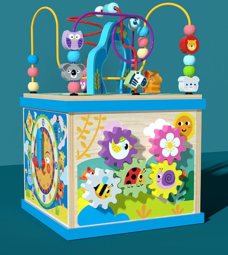 多機能アクティビティボックスの側面デザイン
