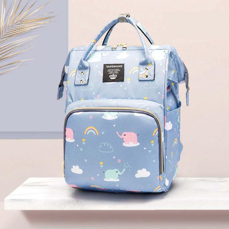 大容量おむつバッグ マザーズリュック｜20L未満 仕分け収納ダブルショルダー 防水仕様