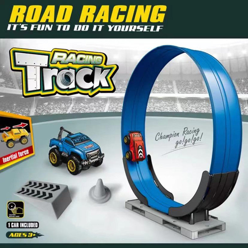 スタンダードエディション88-3のレールレイアウトと付属カーが並んだ商品イメージ
