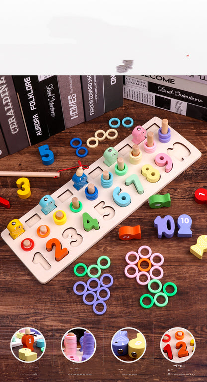 木製ロジックボードで遊ぶシーンイメージ
