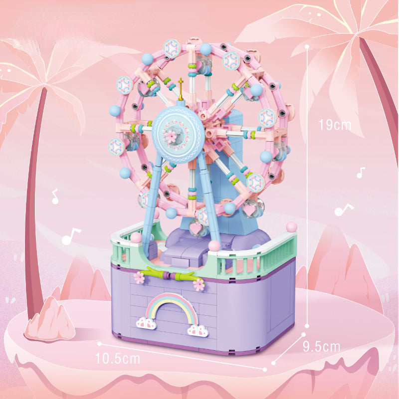 馬のパーツや屋根の装飾が細かく表現されたメリーゴーランドブロック
