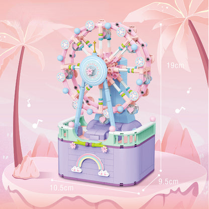 馬のパーツや屋根の装飾が細かく表現されたメリーゴーランドブロック
