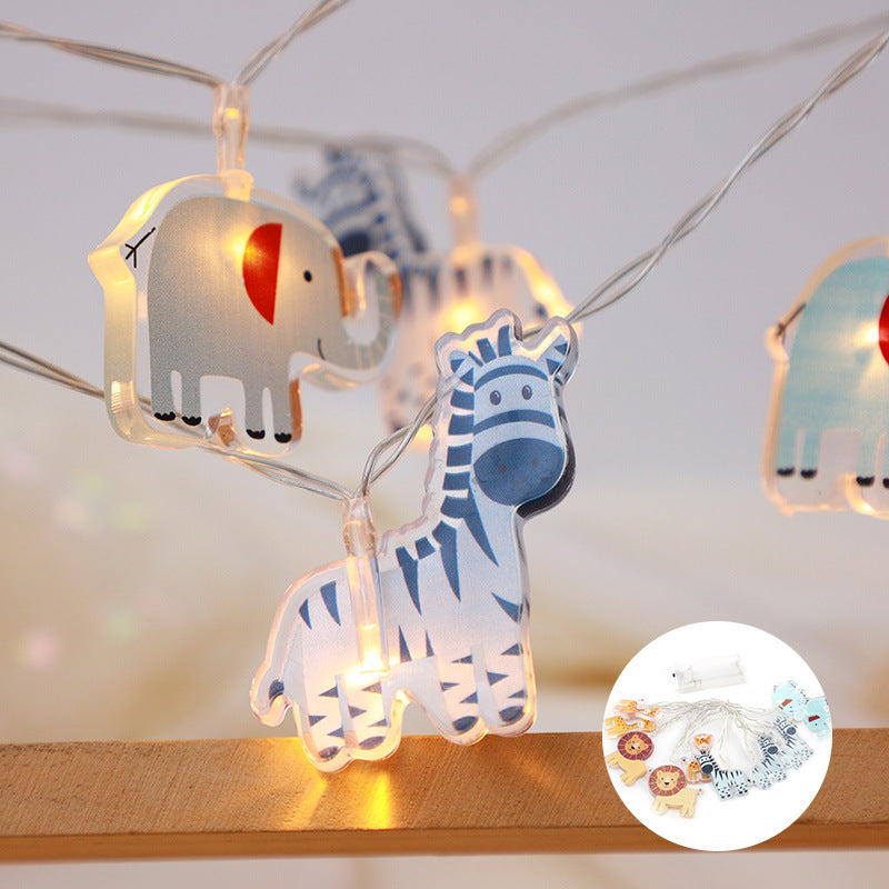 アクリル動物モチーフライト 近接アップ 点灯ディテール
