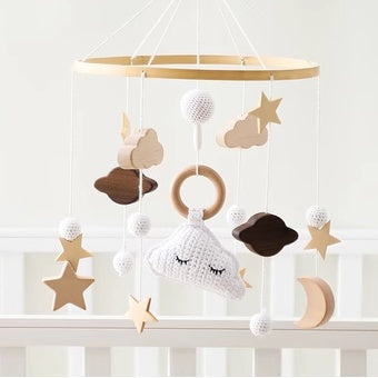 手編みの質感がわかるモチーフ接写
