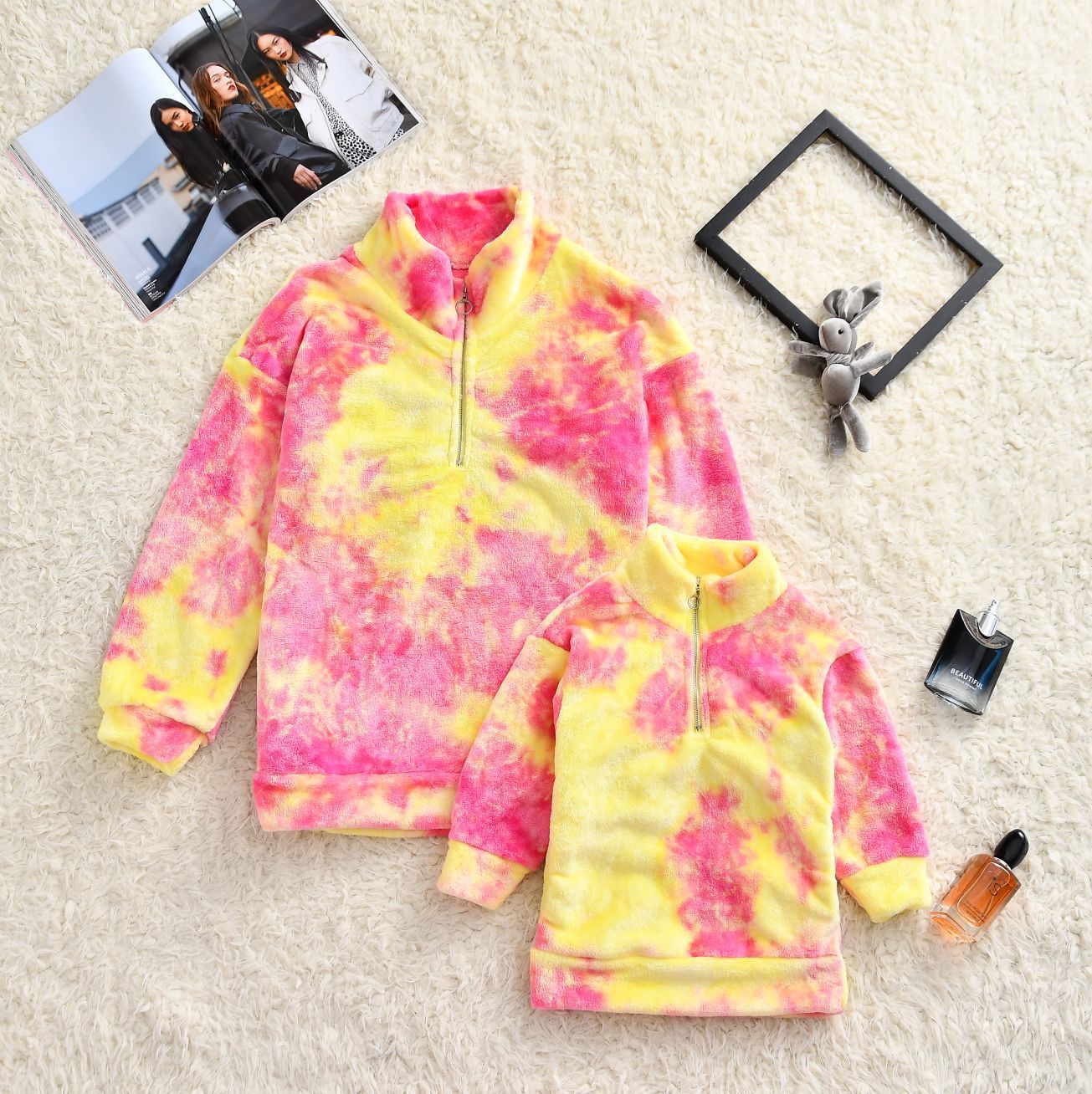 親子ペアルックコーデ用プルオーバー
