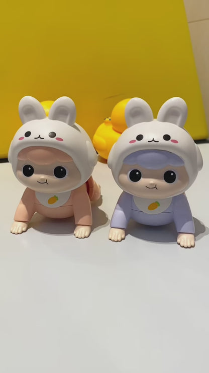 うさぎフード にんじんモチーフ 電動ハイハイドール