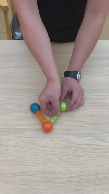 磁気ロッド発光ブロック デモ動画プレビュー 点灯作品の動きイメージ
