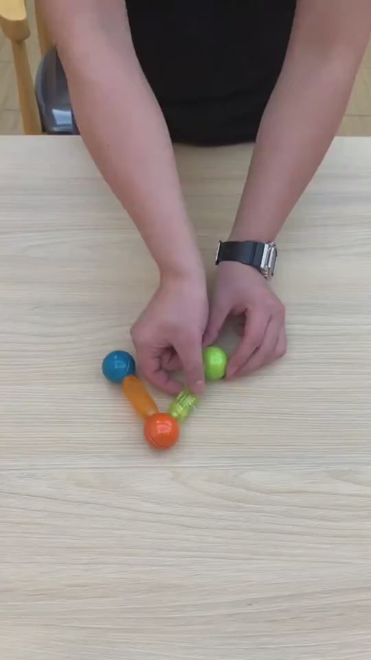 磁気ロッド発光ブロック デモ動画プレビュー 点灯作品の動きイメージ
